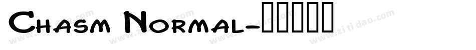 Chasm Normal字体转换